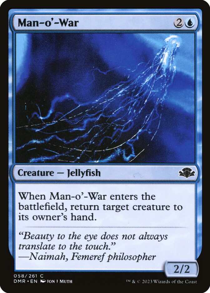 Man-o'-War 58/261 (Dominaria Remastered)  - Foil | Good Games Modbury