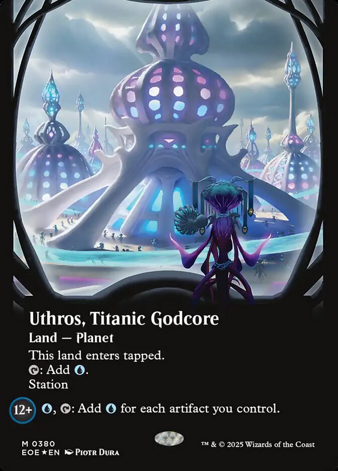 Uthros, Titanic Godcore 380 (Edge of Eternities)  - Borderless Foil | Good Games Modbury