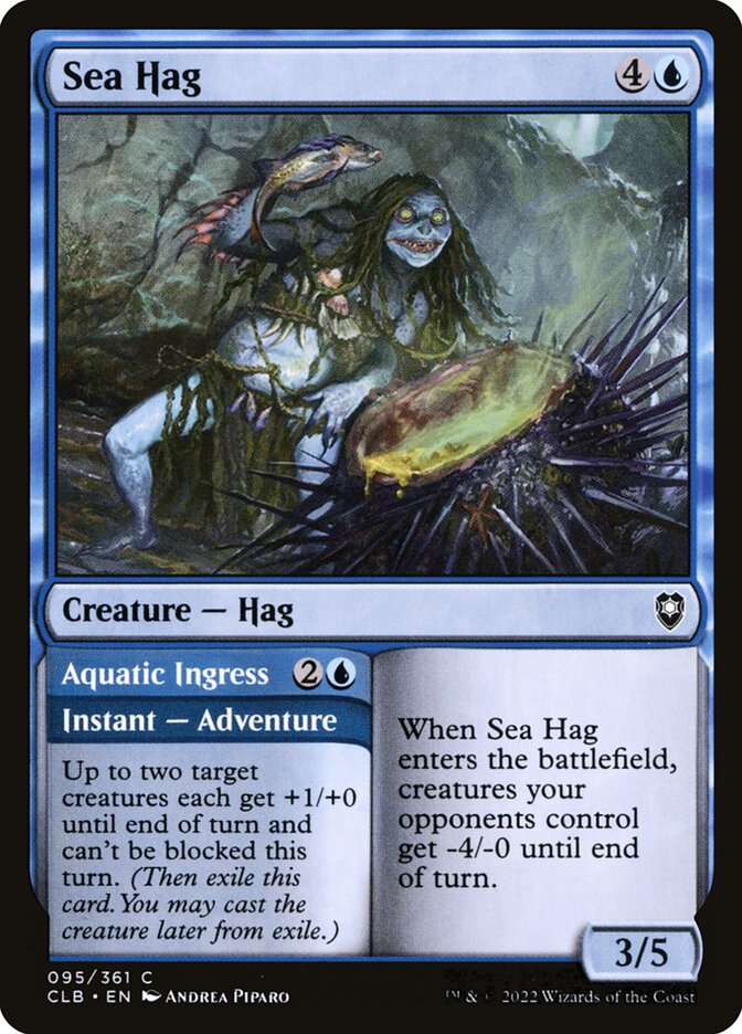 Sea Hag // Aquatic Ingress 95/361 (Commander Legends: Battle for Baldur's Gate)  - Foil | Good Games Modbury