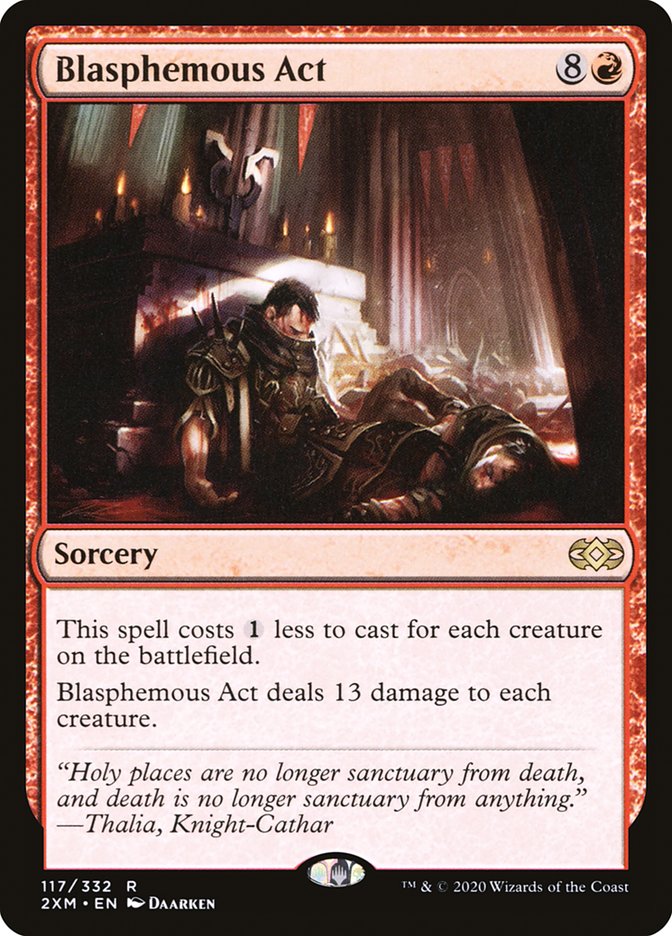 Blasphemous Act 117/332 (Double Masters)  - Foil | Good Games Modbury