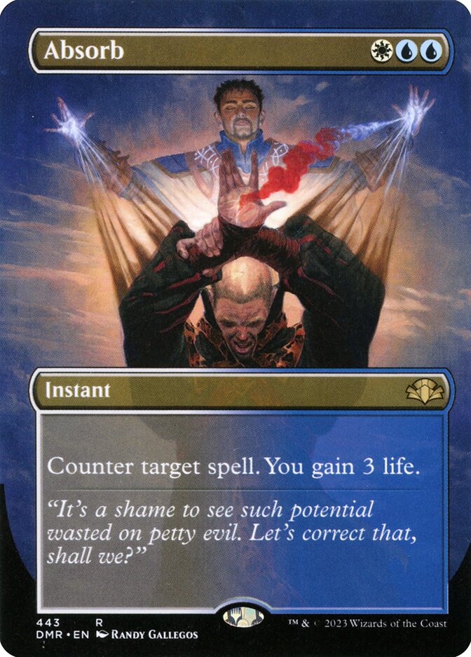 Absorb 443/261 (Dominaria Remastered)  - Borderless Foil | Good Games Modbury