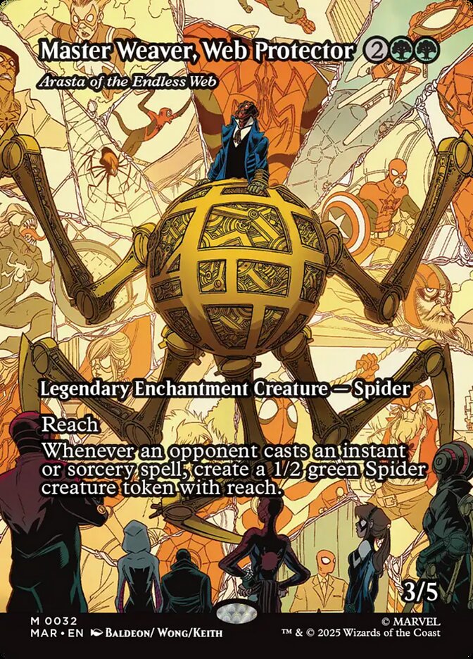 Master Weaver, Web Protector - Arasta of the Endless Web 32 (Marvel Universe Eternal-Legal)  - Borderless | Good Games Modbury