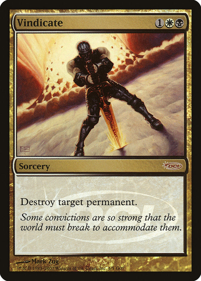 Vindicate 4/5 (Judge Promos)  - Foil | Good Games Modbury