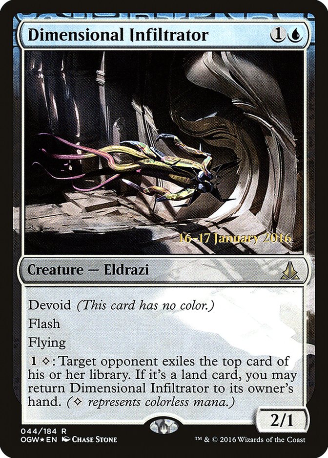 Dimensional Infiltrator 44s/65 (Prerelease Cards)  - Foil | Good Games Modbury
