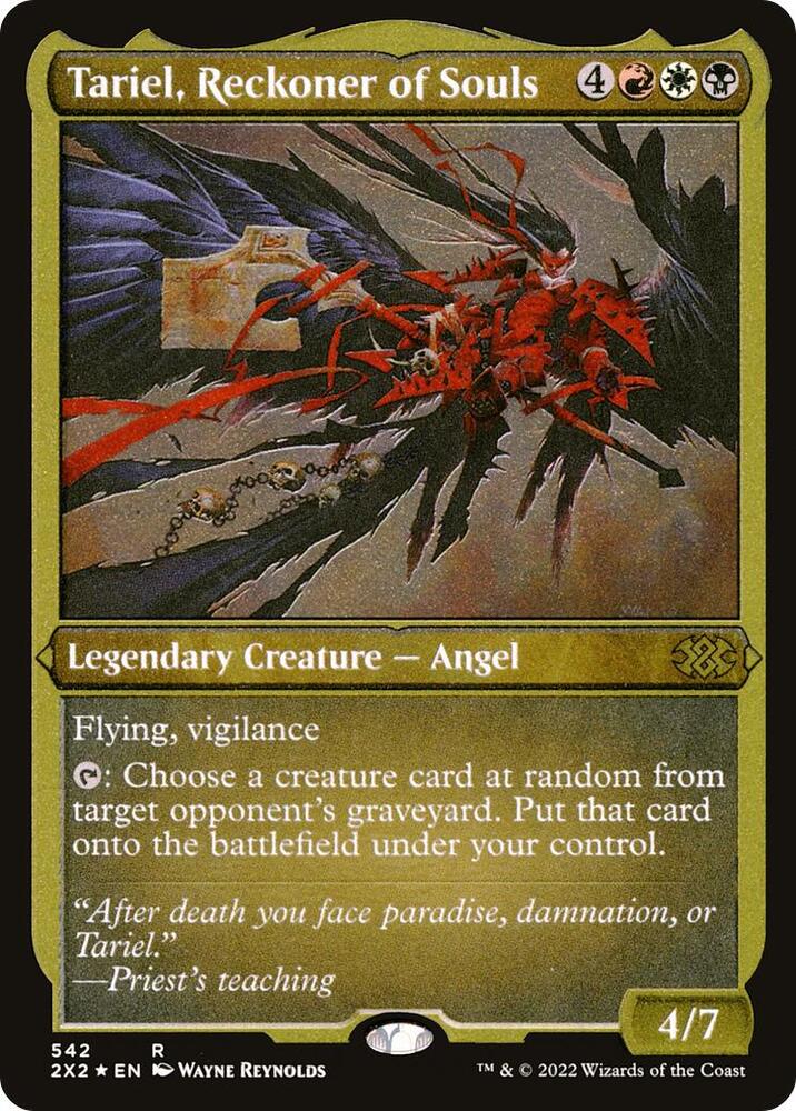 Tariel Reckoner of Souls Foil Etched 542 (Double Masters 2022)  - Foil | Good Games Modbury