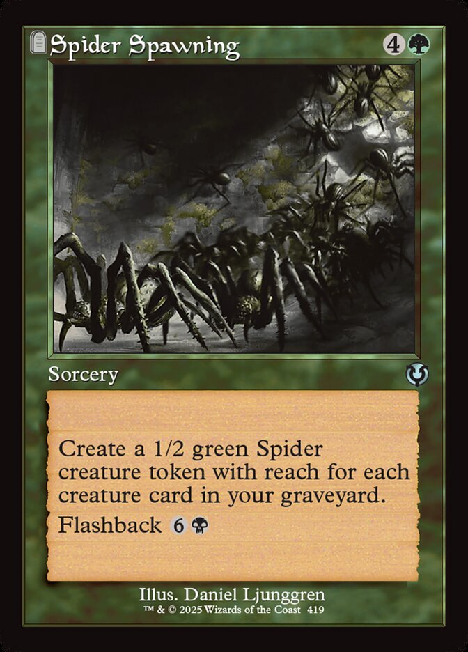 Spider Spawning 419/287 (Innistrad Remastered)  - Retro Foil | Good Games Modbury