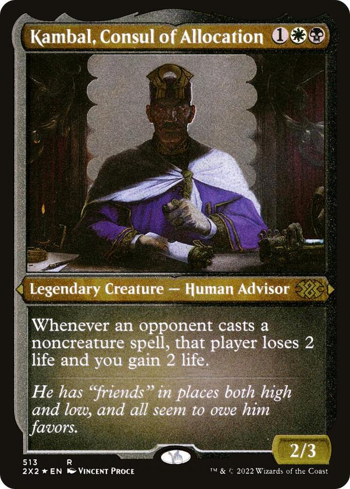 Kambal Consul of Allocation Foil Etched 513 (Double Masters 2022)  - Foil | Good Games Modbury