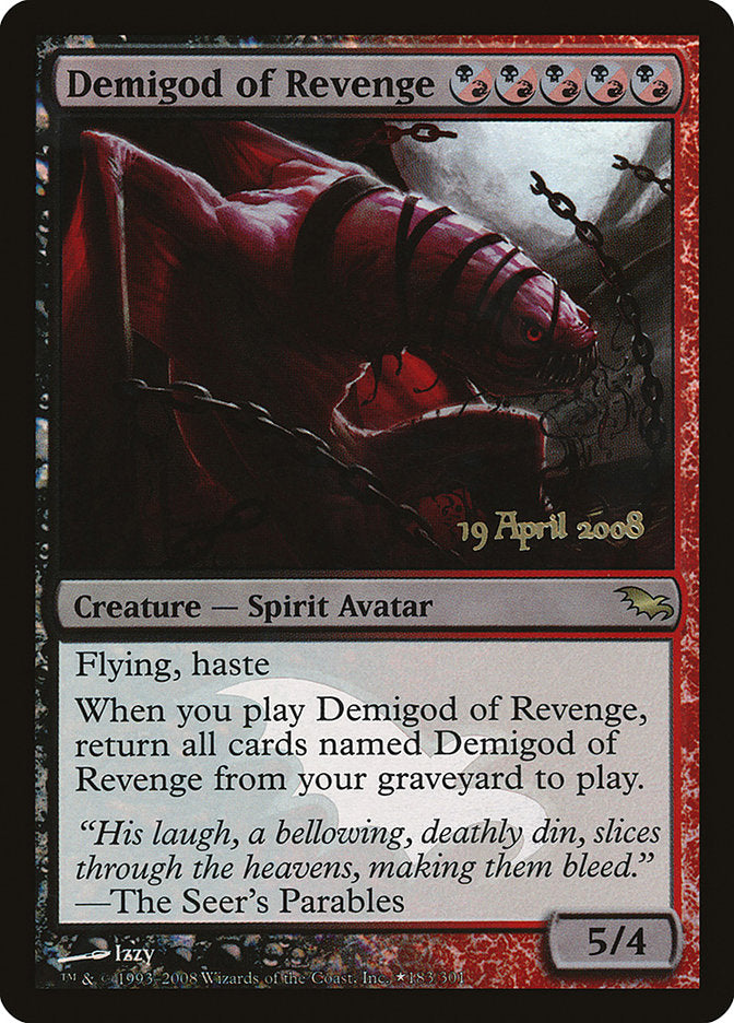 Demigod of Revenge 183★/2 (Prerelease Cards)  - Foil | Good Games Modbury
