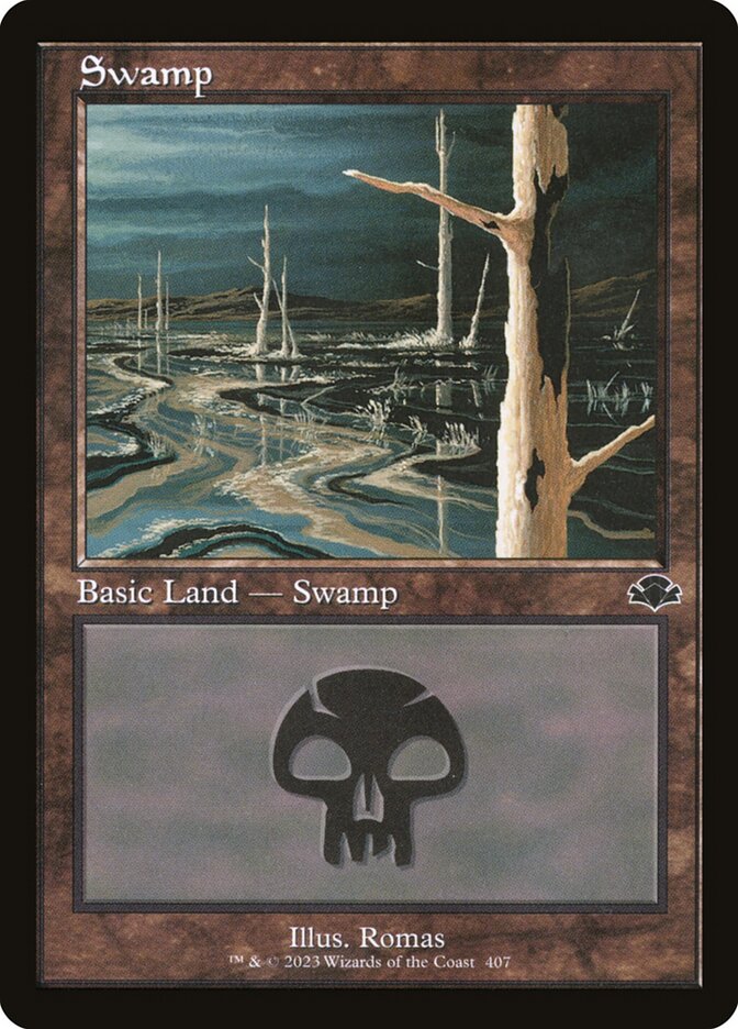 Swamp 407/261 (Dominaria Remastered)  - Retro Foil | Good Games Modbury
