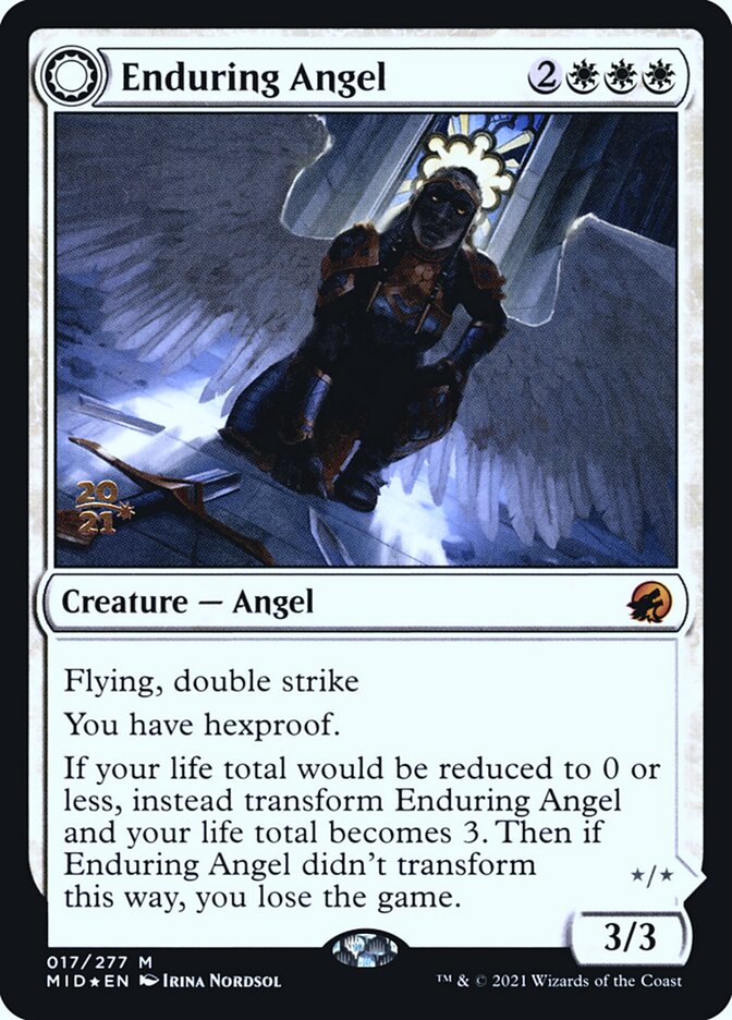 Enduring Angel // Angelic Enforcer 17s/171 (Prerelease Cards)  - Foil | Good Games Modbury