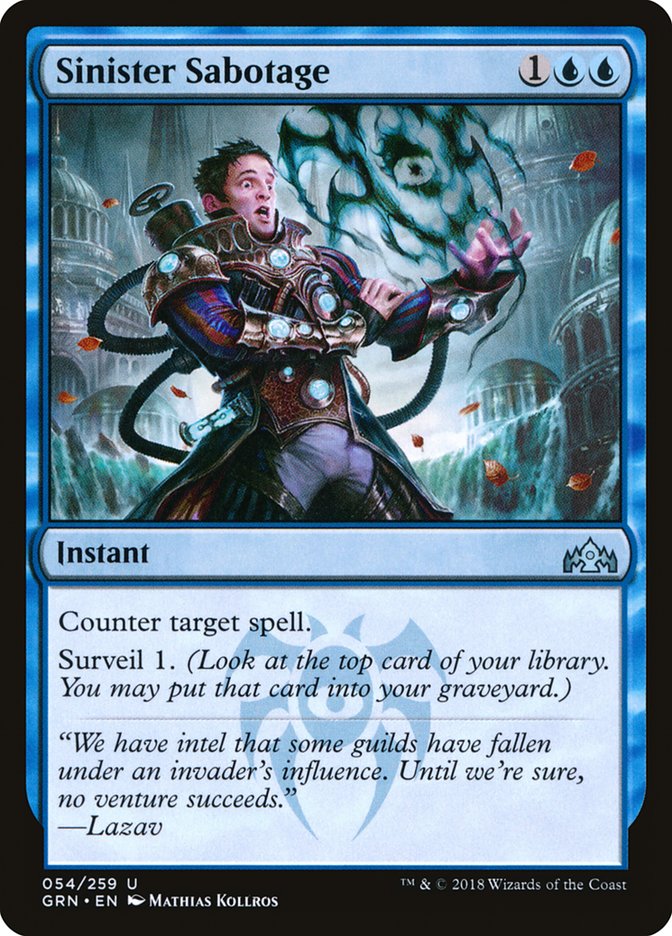 Sinister Sabotage 54/259 (Guilds of Ravnica)  | Good Games Modbury