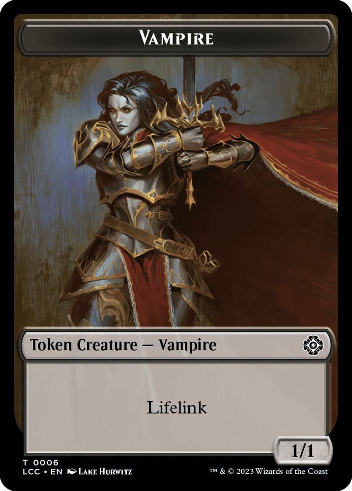 Vampire 0006 Vampire Demon Double Sided Token 6 // 15 (Commander: The Lost Caverns of Ixalan)  | Good Games Modbury