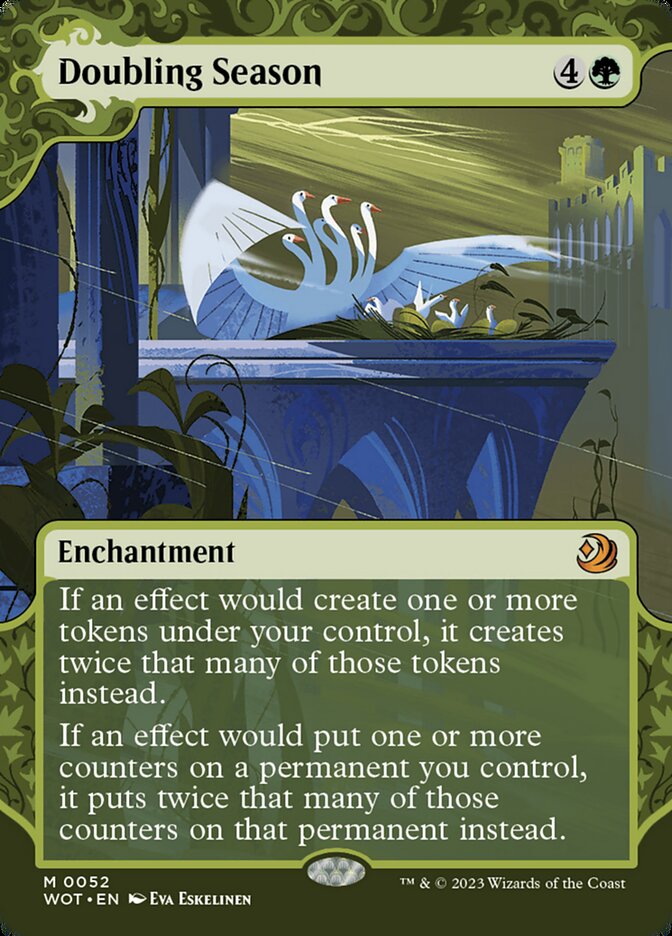 Doubling Season 52/63 (Wilds of Eldraine: Enchanting Tales)  - Showcase Foil | Good Games Modbury