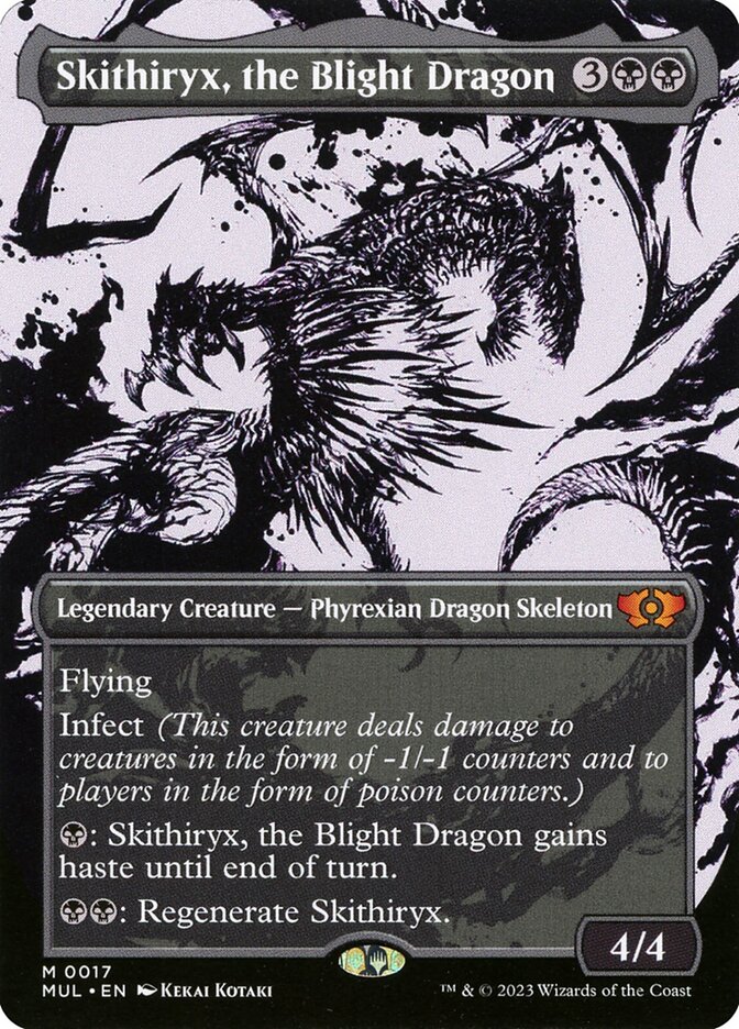 Skithiryx, the Blight Dragon 17 (March of the Machine: Multiverse Legends)  - Borderless Foil | Good Games Modbury