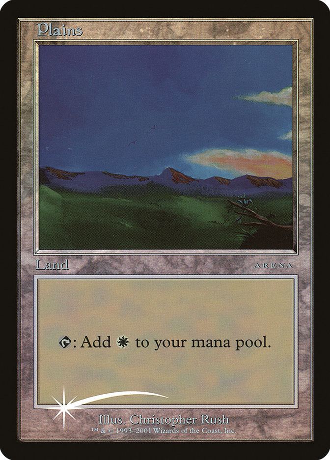 Plains 7/12 (Arena Promos)  - Foil | Good Games Modbury