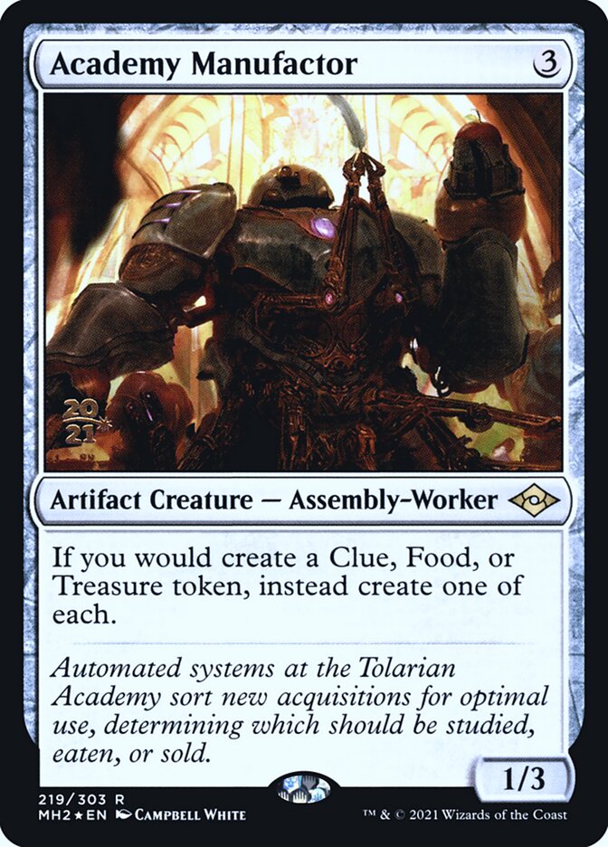 Academy Manufactor 219s/86 (Prerelease Cards)  - PreRelease Foil | Good Games Modbury