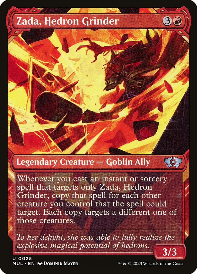 Zada, Hedron Grinder 25/65 (March of the Machine: Multiverse Legends)  - Showcase Foil | Good Games Modbury