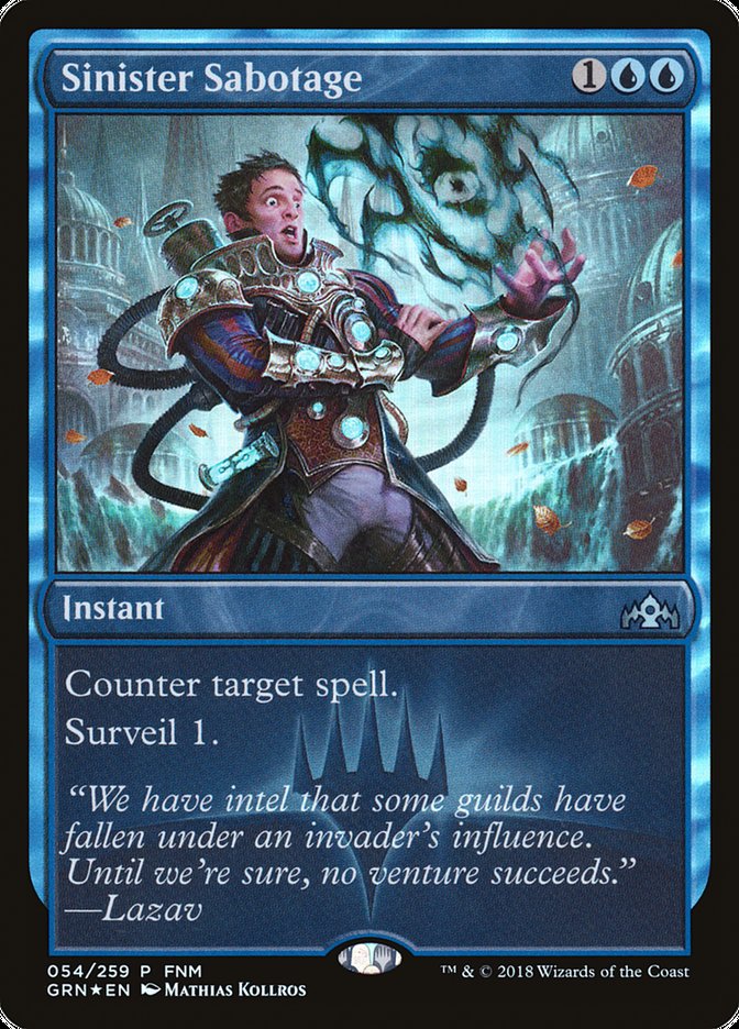 Sinister Sabotage 54/259 (FNM Promos)  - Foil | Good Games Modbury
