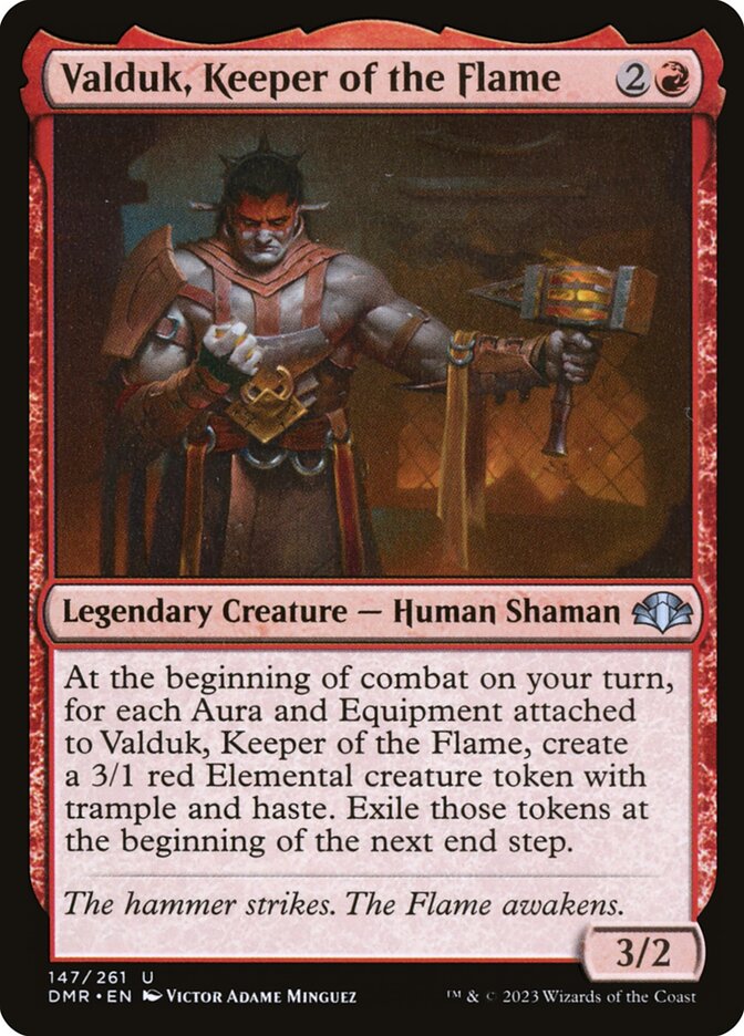 Valduk, Keeper of the Flame 147 (Dominaria Remastered)  - Foil | Good Games Modbury