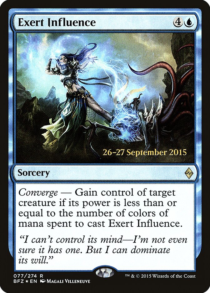Exert Influence 77s/90 (Prerelease Cards)  - Foil | Good Games Modbury