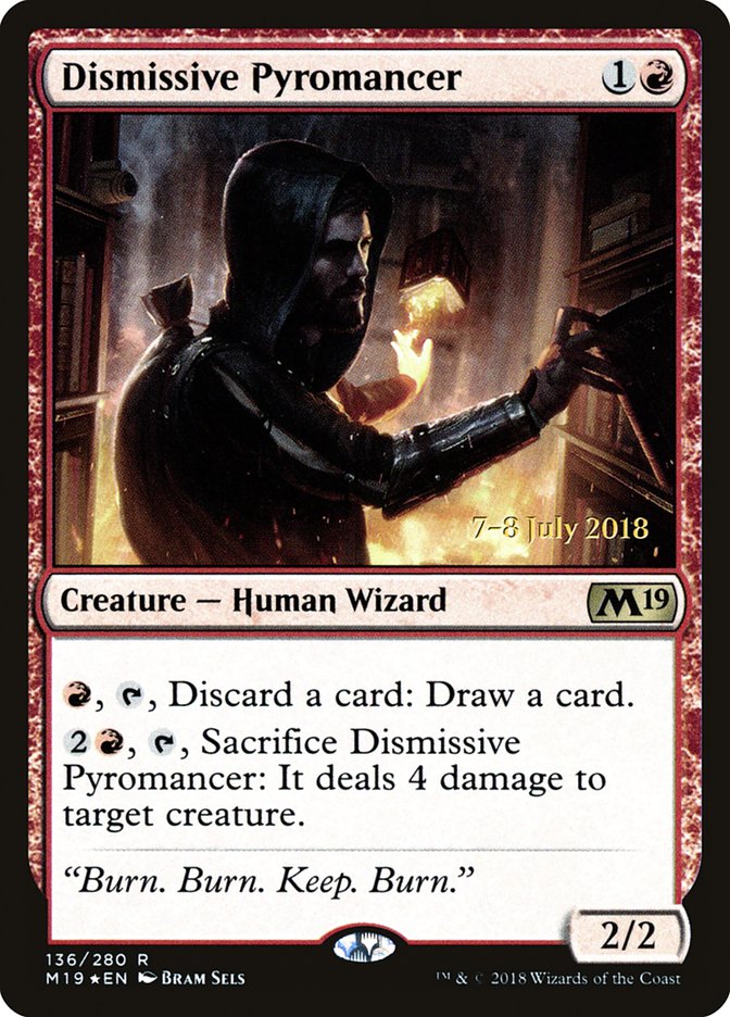 Dismissive Pyromancer 136s/95 (Prerelease Cards)  - Foil | Good Games Modbury