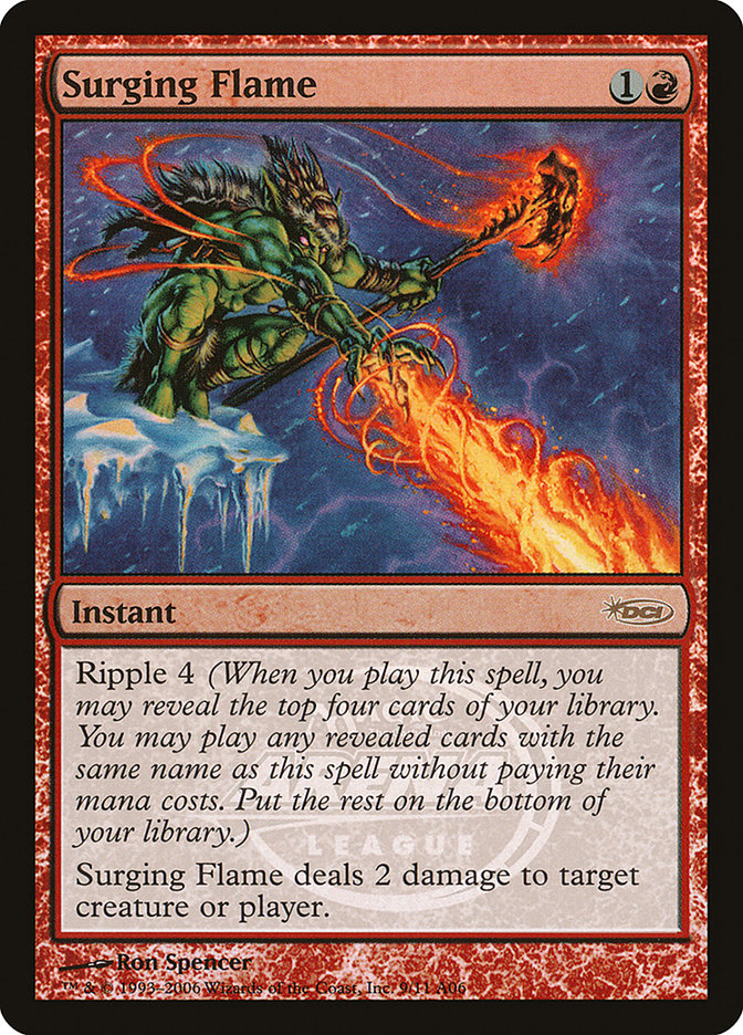 Surging Flame 9/8 (Arena Promos)  - Foil | Good Games Modbury