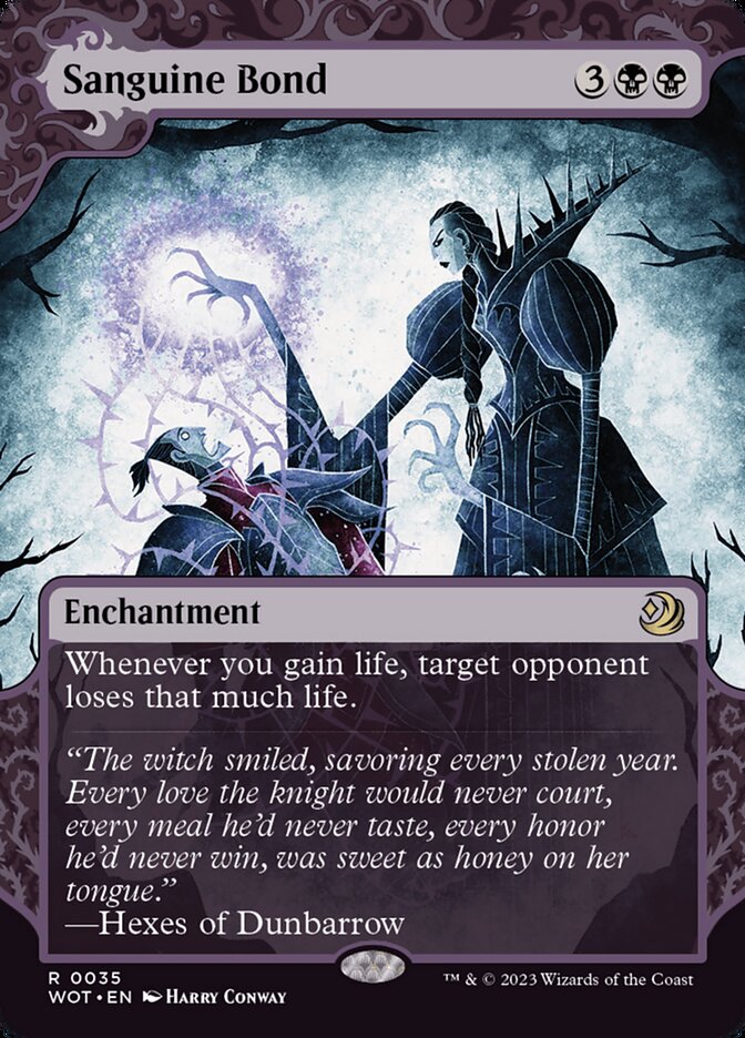 Sanguine Bond 35 (Wilds of Eldraine: Enchanting Tales)  - Showcase Foil | Good Games Modbury