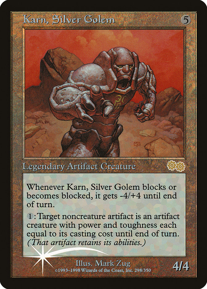 Karn, Silver Golem 298 (Arena Promos)  - Foil | Good Games Modbury