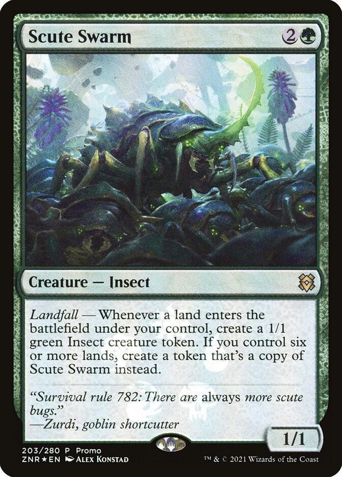 Scute Swarm 203/280 (Media Promos)  - Foil | Good Games Modbury