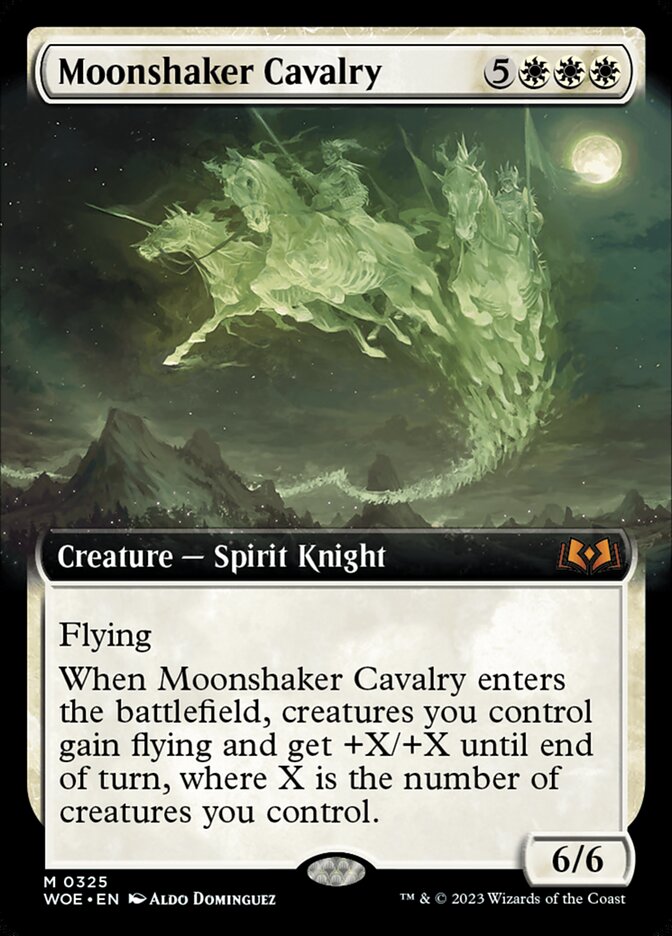 Moonshaker Cavalry 325/276 (Wilds of Eldraine)  - Extended Art | Good Games Modbury
