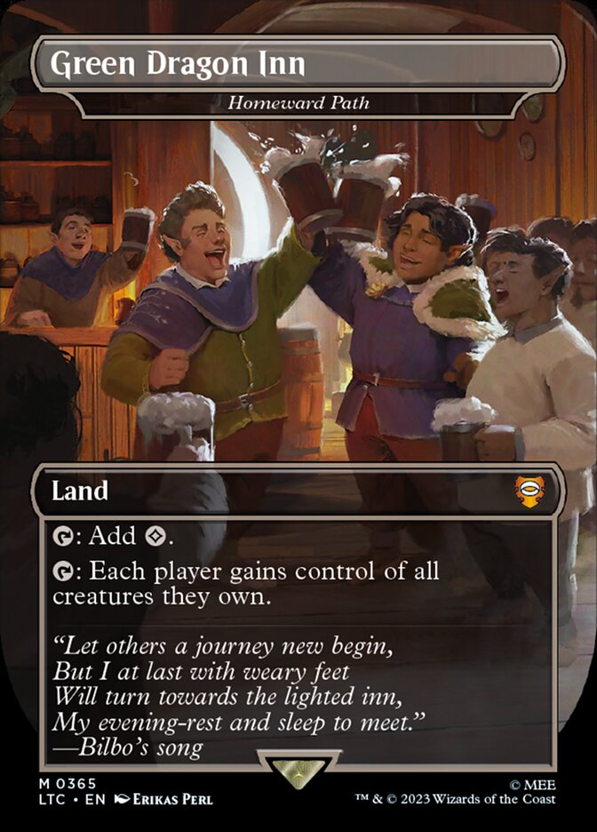 Green Dragon Inn - Homeward Path 365 (Commander: The Lord of the Rings: Tales of Middle-earth)  - Borderless Foil | Good Games Modbury