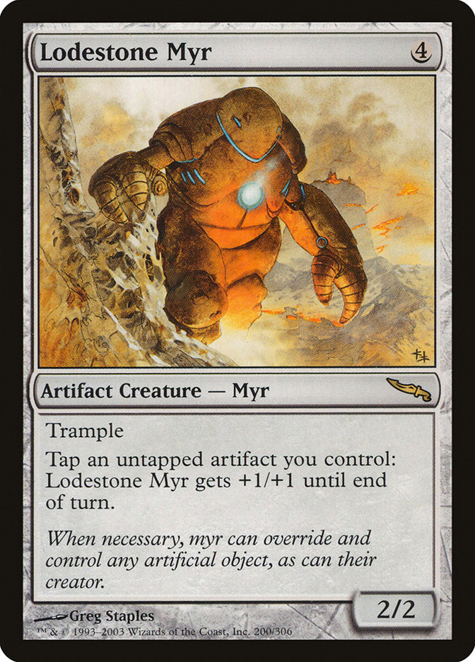 Lodestone Myr 200/306 (Mirrodin)  - Foil | Good Games Modbury