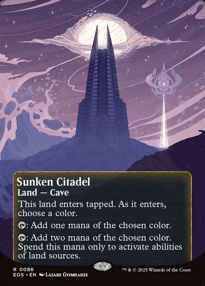Sunken Citadel 86/45 (Edge of Eternities: Stellar Sights)  - Borderless Foil | Good Games Modbury