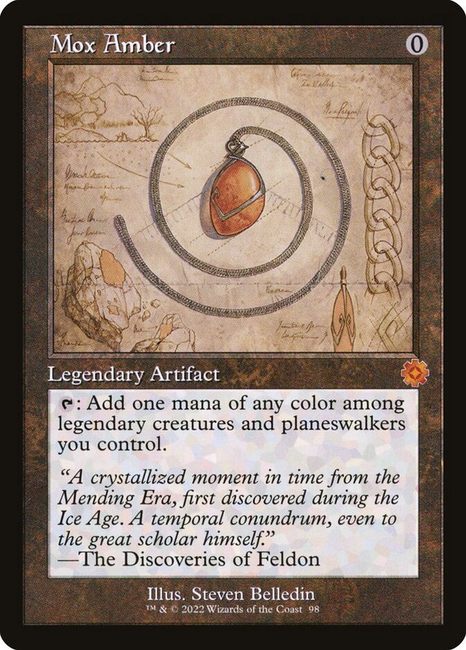 Mox Amber Schematic 98 (The Brothers' War: Retro Frame Artifacts)  | Good Games Modbury