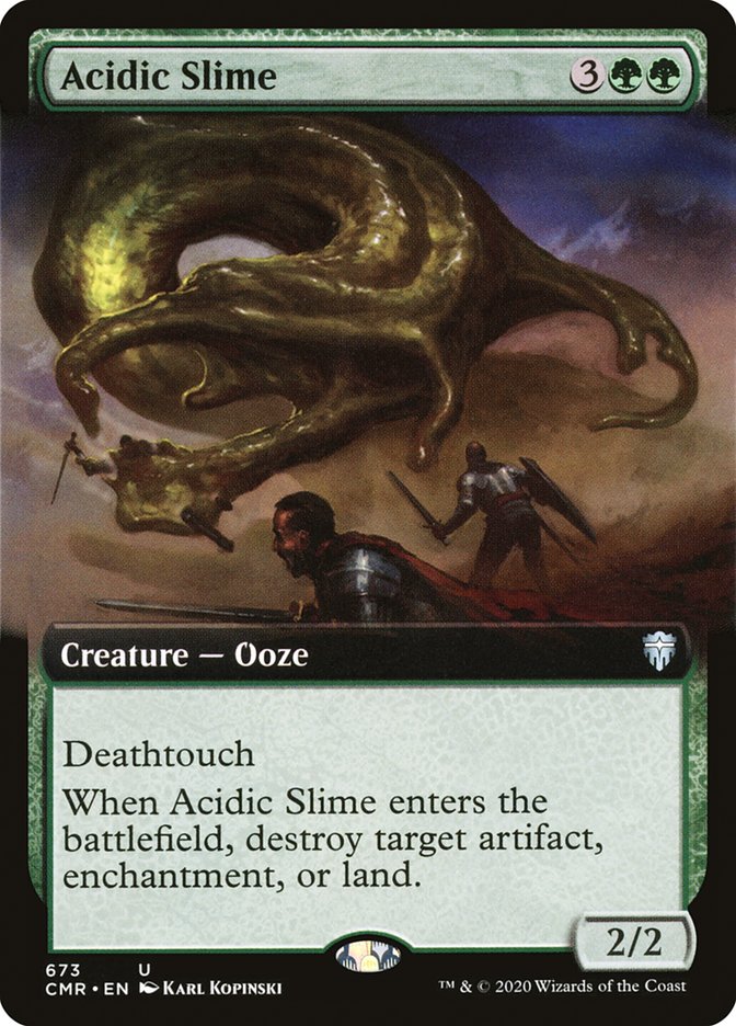 Acidic Slime 673/361 (Commander Legends)  - Extended Art | Good Games Modbury