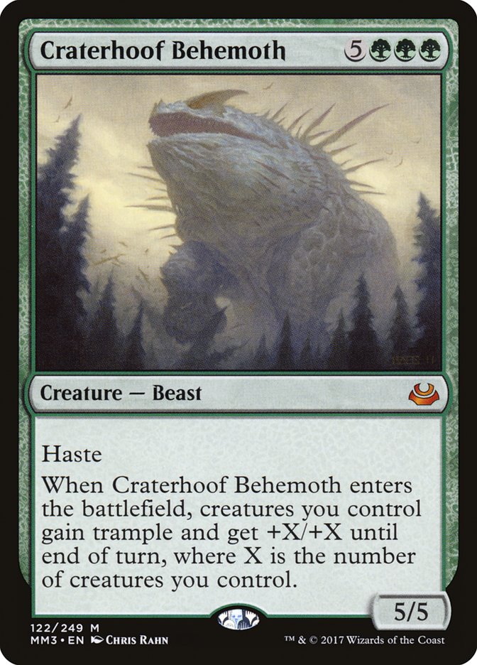 Craterhoof Behemoth 122/249 (Modern Masters 2017)  | Good Games Modbury