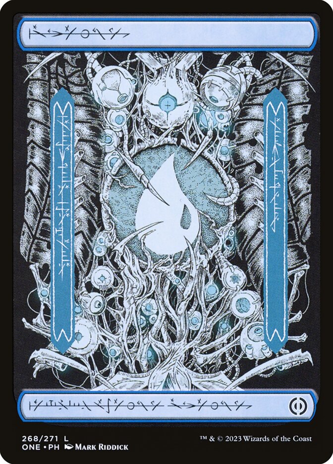 Island 268 (Phyrexia: All Will Be One)  - Full Art Foil | Good Games Modbury