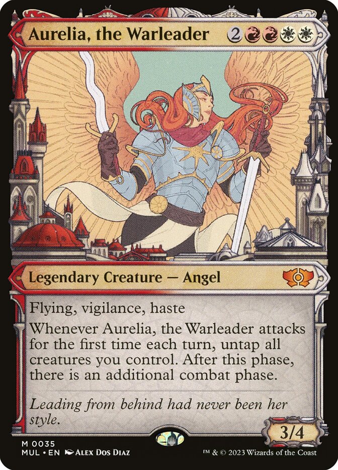Aurelia, the Warleader 35/65 (March of the Machine: Multiverse Legends)  - Showcase | Good Games Modbury