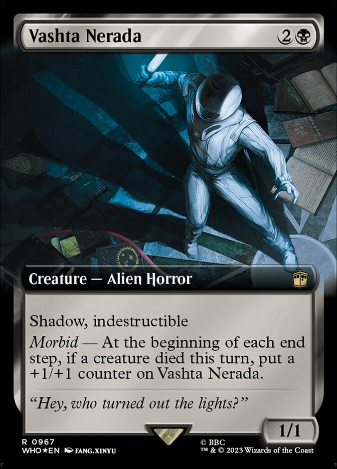Vashta Nerada 967/331 (Universes Beyond: Doctor Who)  - Extended Art Surge Foil | Good Games Modbury