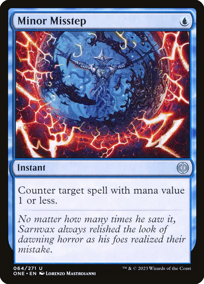 Minor Misstep 64/271 (Phyrexia: All Will Be One)  - Foil | Good Games Modbury