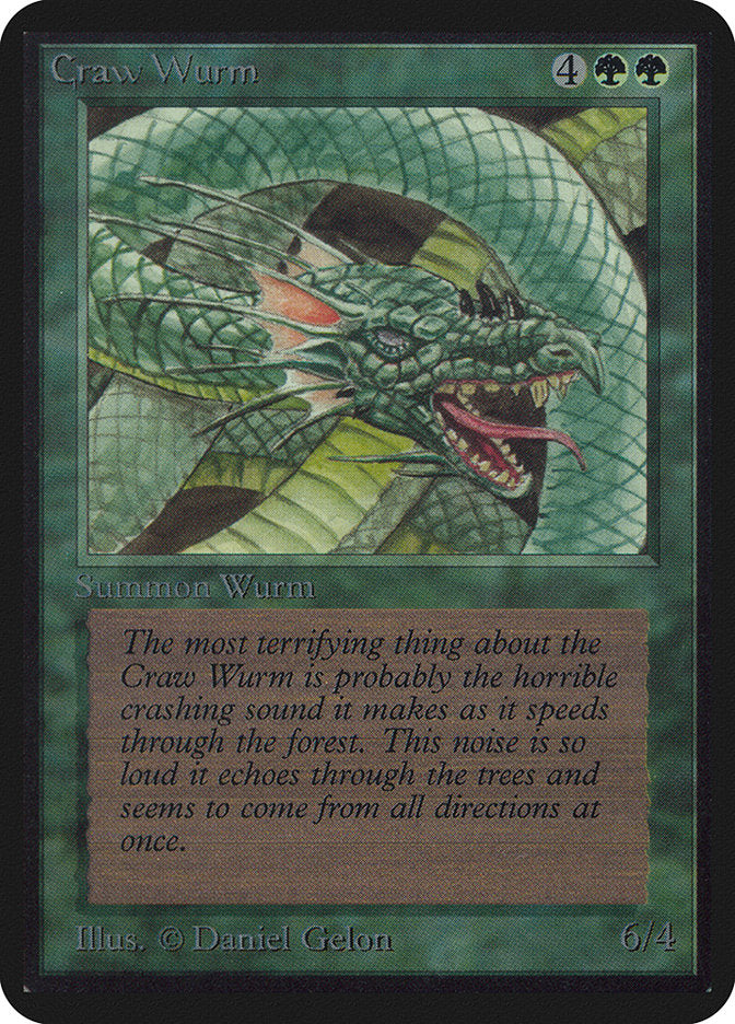 Craw Wurm 190/295 (Alpha Edition)  | Good Games Modbury