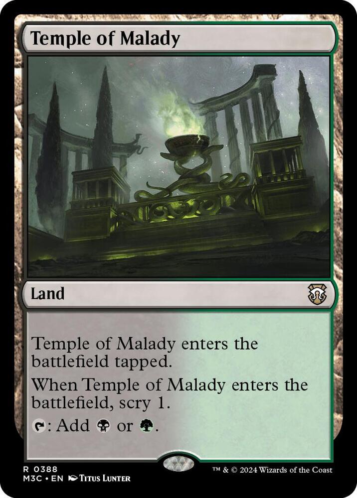 Temple of Malady 388/411 (Commander: Modern Horizons 3)  - Ripple Foil | Good Games Modbury