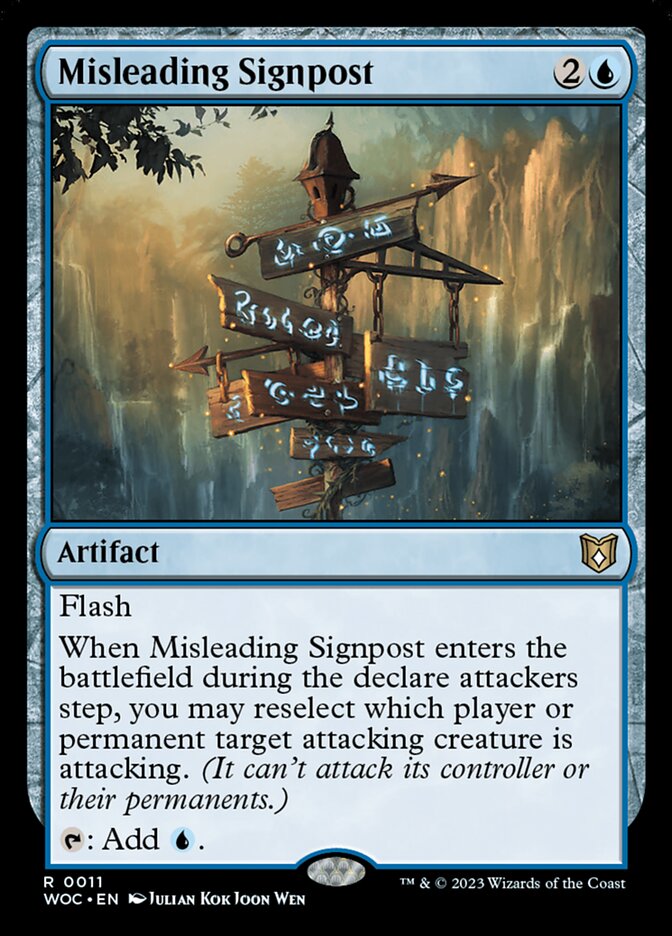 Misleading Signpost 11/173 (Commander: Wilds of Eldraine)  | Good Games Modbury