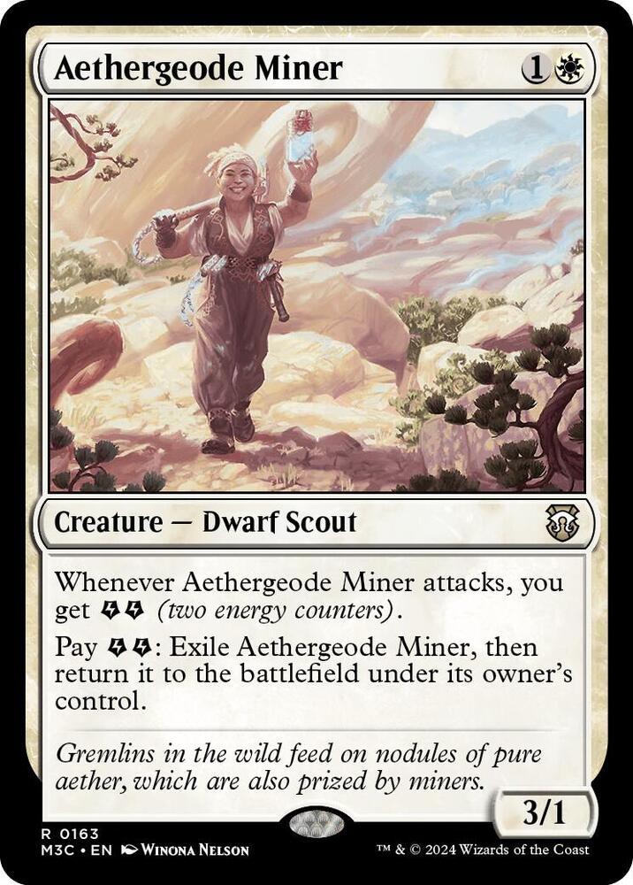 Aethergeode Miner 163/411 (Commander: Modern Horizons 3)  - Ripple Foil | Good Games Modbury