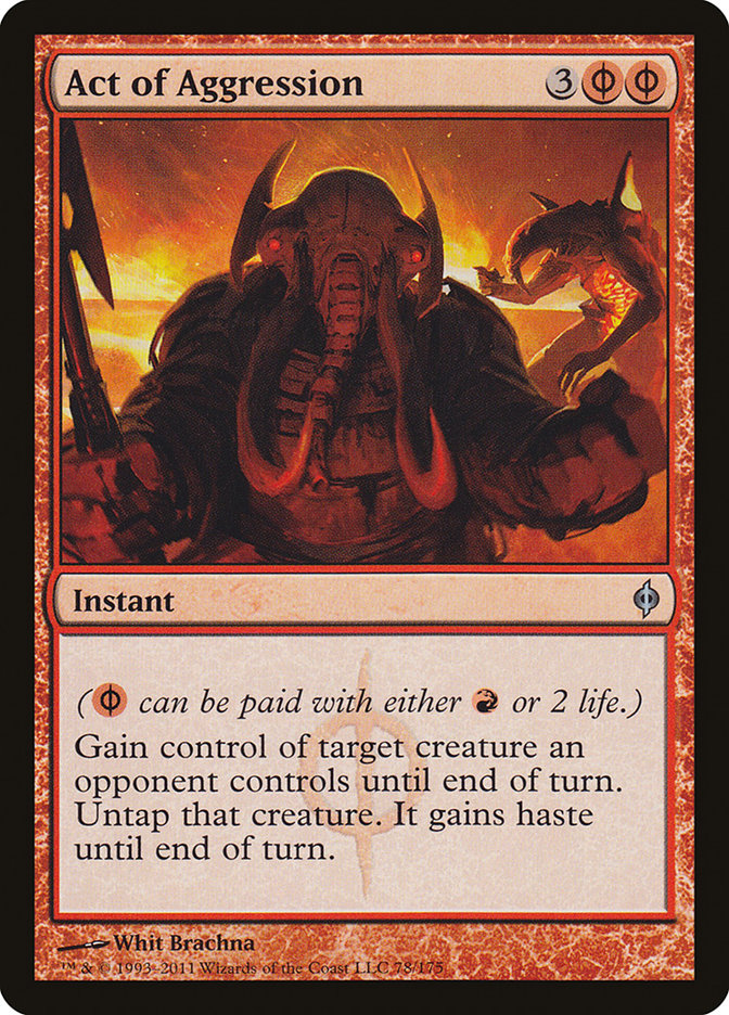 Act of Aggression 78/175 (New Phyrexia)  - Foil | Good Games Modbury