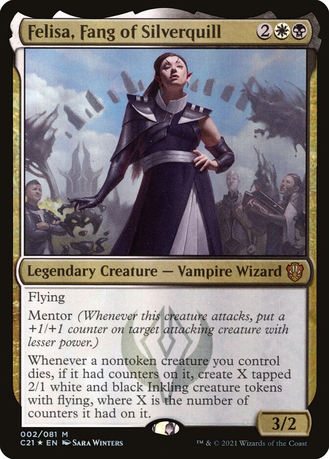 Felisa Fang of Silverquill 2 (Commander 2021)  - Foil | Good Games Modbury