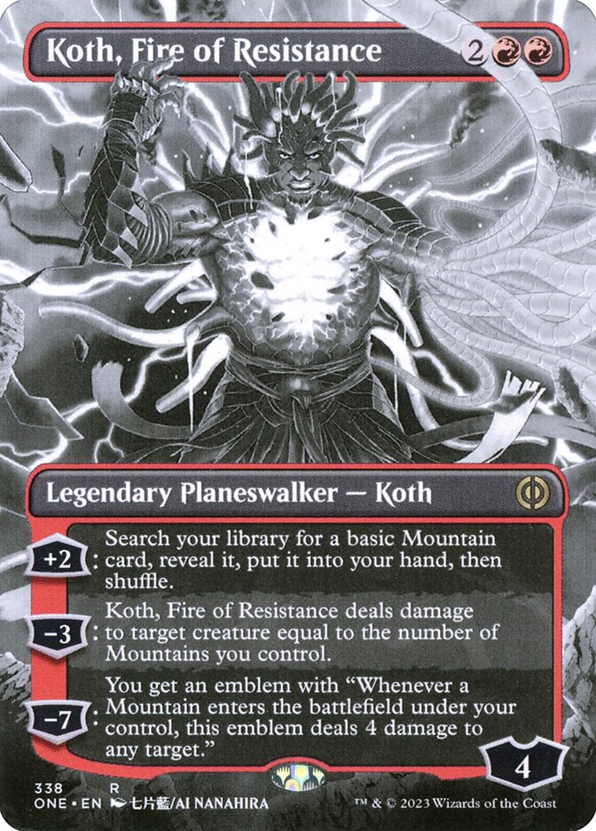 Koth, Fire of Resistance 338/271 (Phyrexia: All Will Be One)  - Borderless | Good Games Modbury