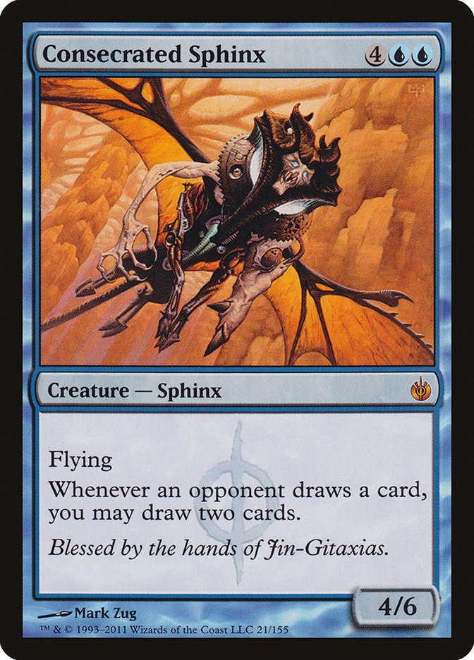 Consecrated Sphinx 21/155 (Mirrodin Besieged)  - Foil | Good Games Modbury