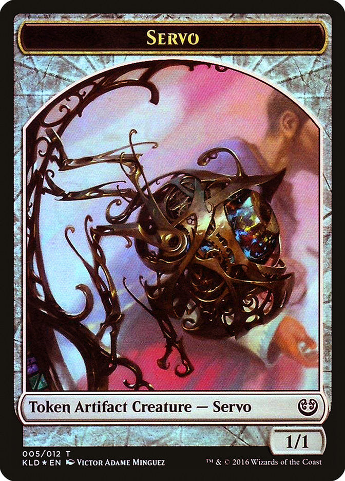 Thopter Servo Double Sided Token 9 // 5 (League Promos)  - Foil | Good Games Modbury
