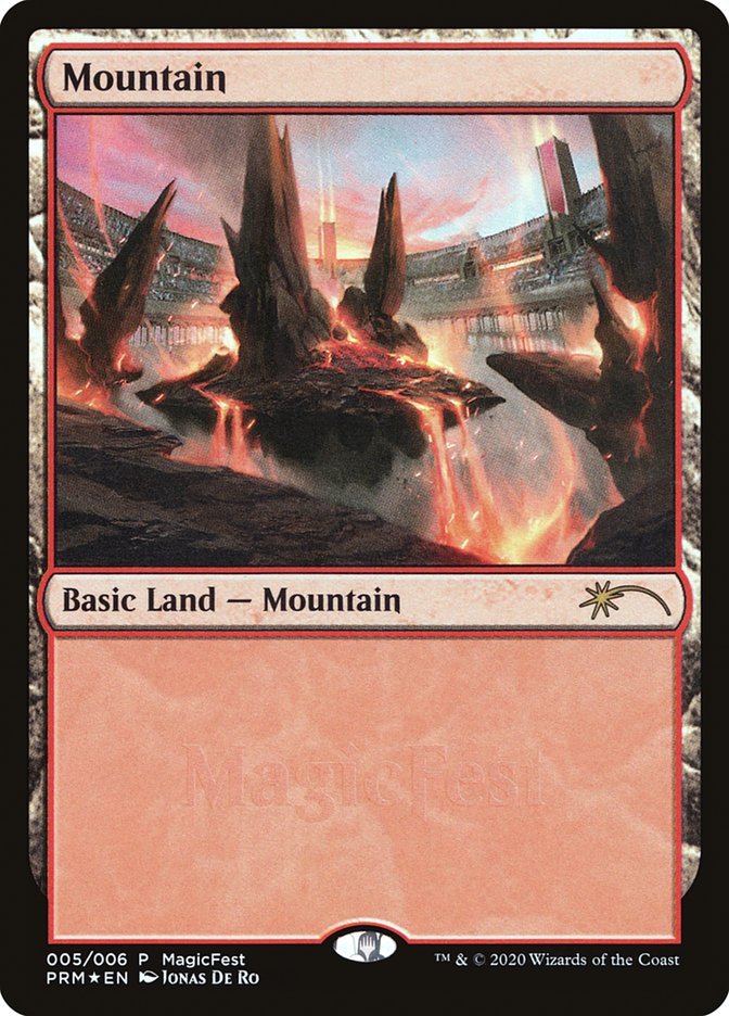 Mountain 5/6 (MagicFest Cards)  - Foil | Good Games Modbury